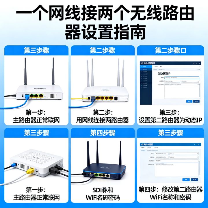 一个网线可以接两个无线路由器吗,第二个路由器怎么设置? 一个网线可以接两个无线路由器吗,第二个路由器怎么设置?