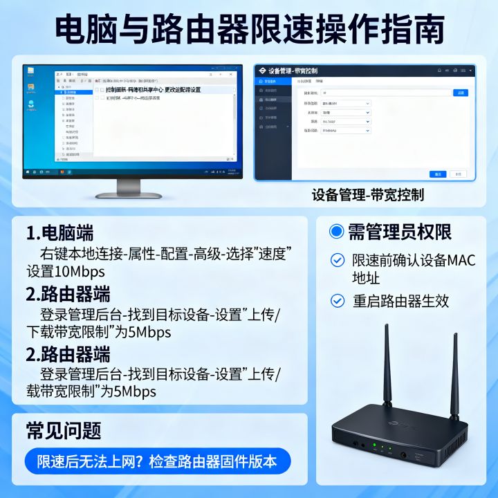电脑如何限制他人网速，路由器怎么限速别人？