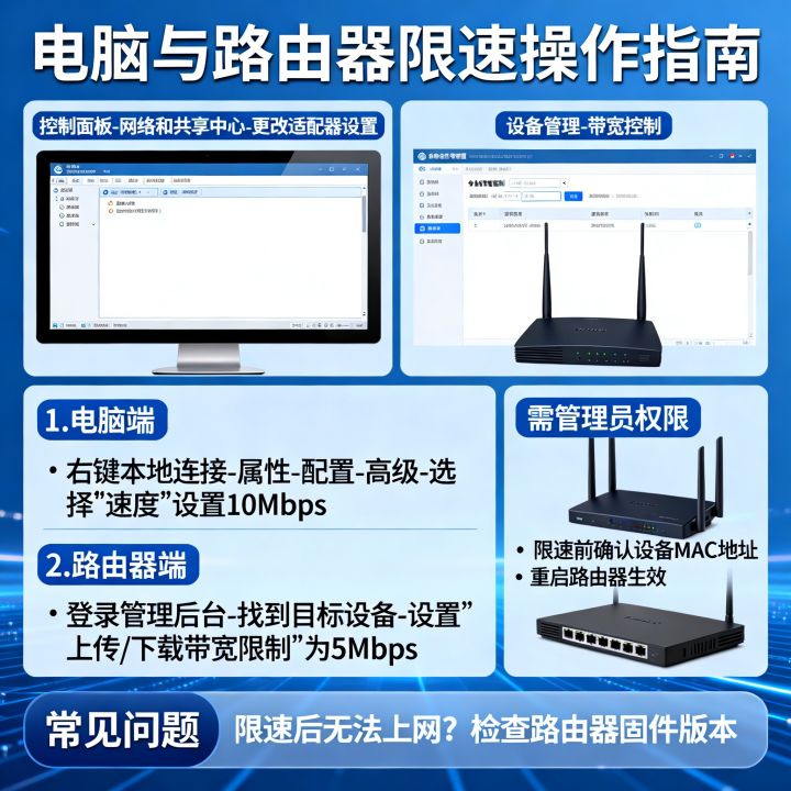 电脑如何限制他人网速，路由器怎么限速别人？