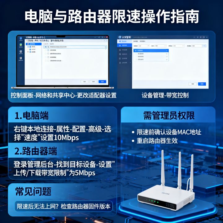 电脑如何限制他人网速，路由器怎么限速别人？