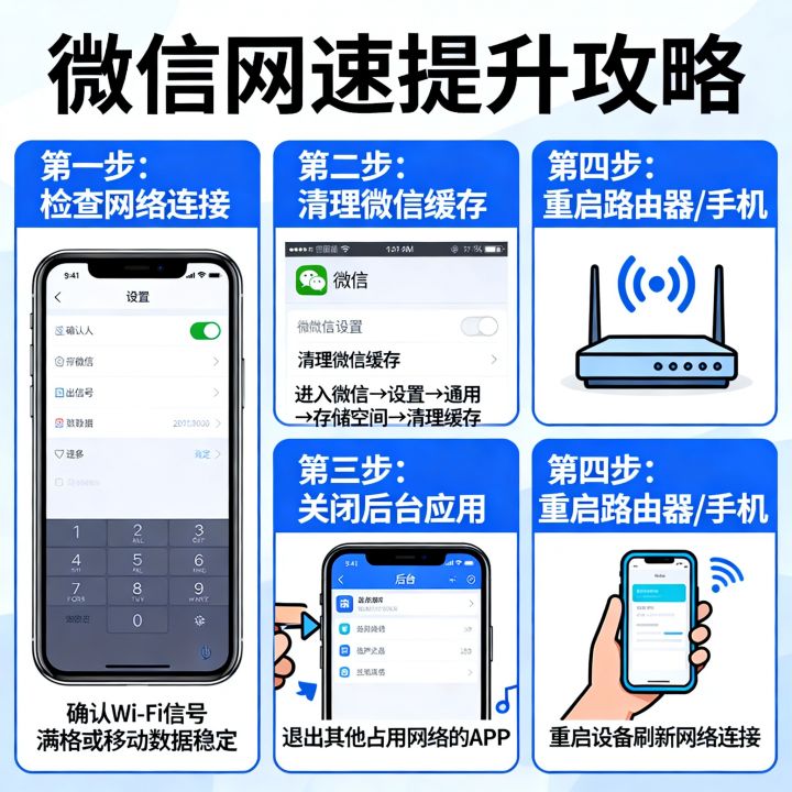 微信网速怎么提高，微信网速慢怎么办？