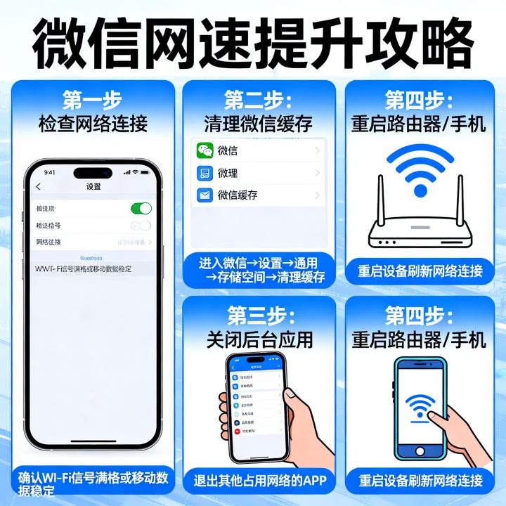 微信网速怎么提高，微信网速慢怎么办？