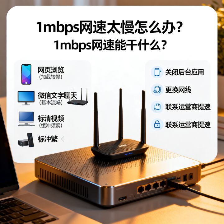 1mbps网速太慢怎么办？1mbps网速能干什么？