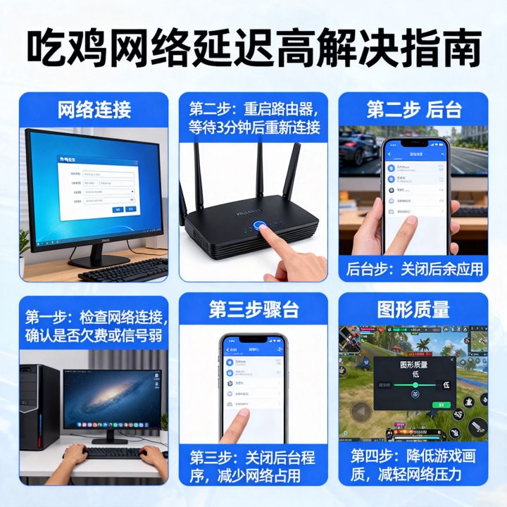 吃鸡网速突然很卡怎么办？网络延迟高如何解决