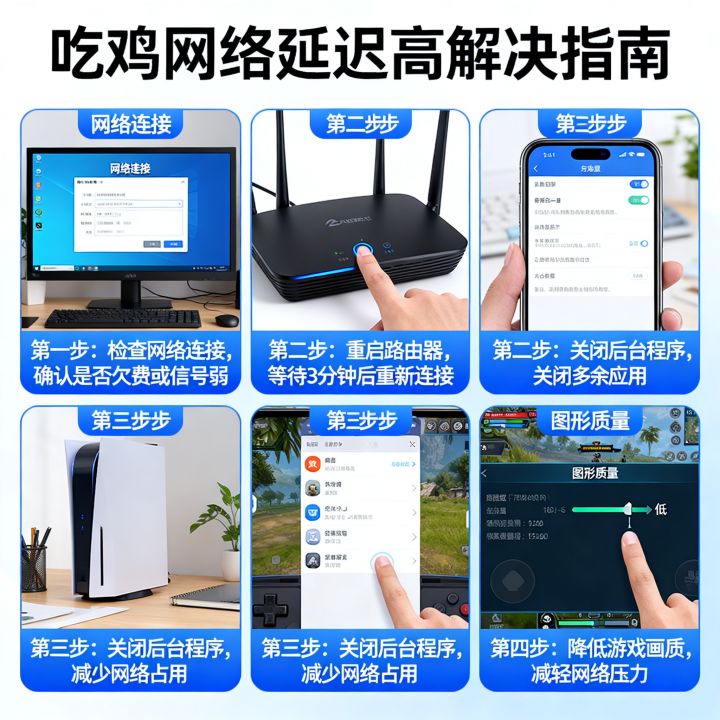 吃鸡网速突然很卡怎么办？网络延迟高如何解决