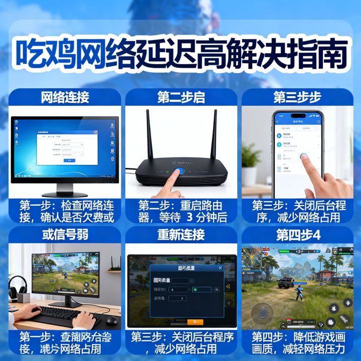 吃鸡网速突然很卡怎么办？网络延迟高如何解决