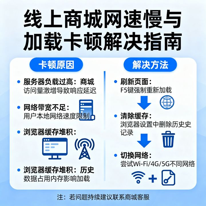 线上商城网速慢怎么解决,购物网站加载卡顿是什么原因 线上商城网速慢怎么解决,购物网站加载卡顿是什么原因