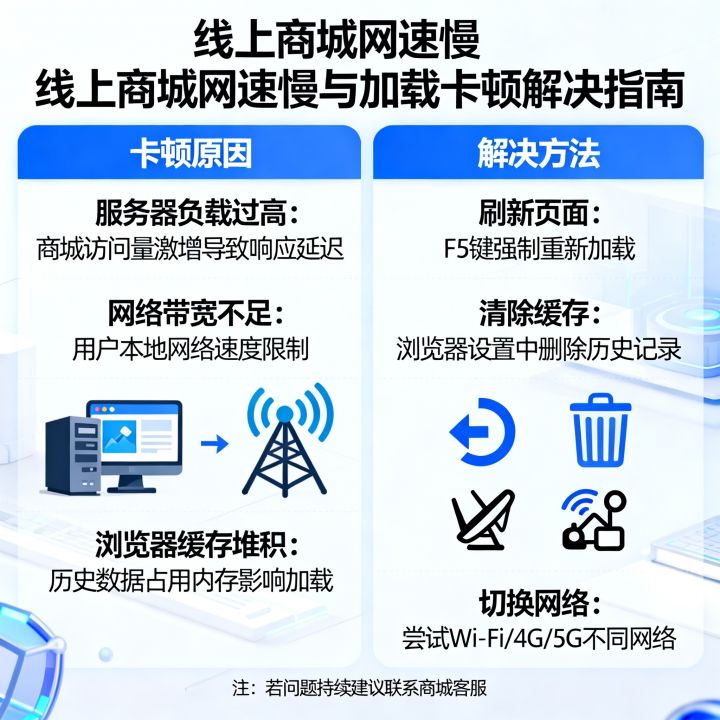 线上商城网速慢怎么解决,购物网站加载卡顿是什么原因 线上商城网速慢怎么解决,购物网站加载卡顿是什么原因
