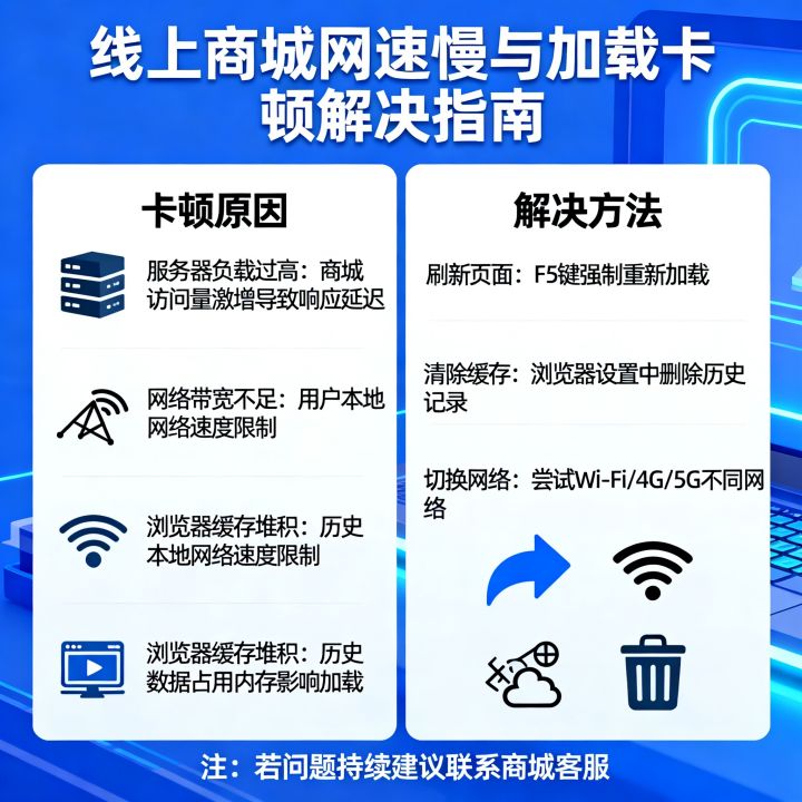 线上商城网速慢怎么解决,购物网站加载卡顿是什么原因 线上商城网速慢怎么解决,购物网站加载卡顿是什么原因