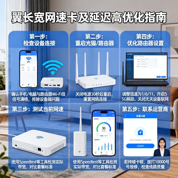 翼长宽网速卡怎么解决,宽带网络延迟高怎么优化 翼长宽网速卡怎么解决,宽带网络延迟高怎么优化