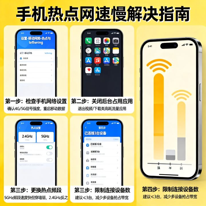 开热点以后网速很慢怎么办，手机热点网速慢怎么解决？