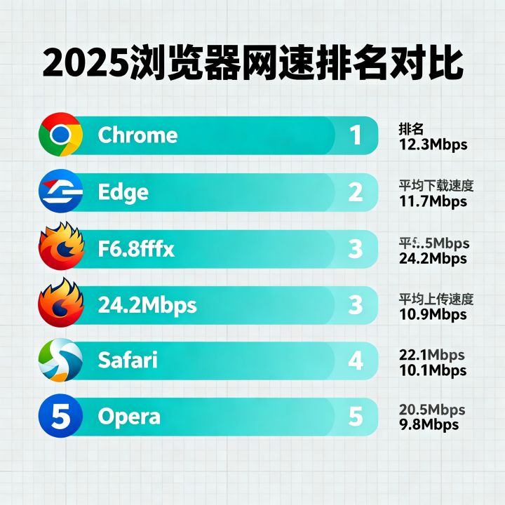 浏览器网速排名哪个最快？浏览器网速排名2025最新对比
