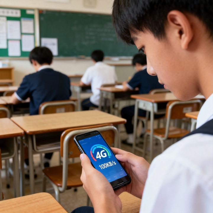 学校控制手机网速
