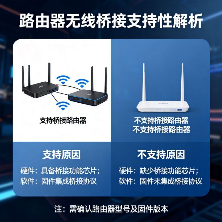 所有的路由器都可以无线桥接吗，为什么部分路由器不支持