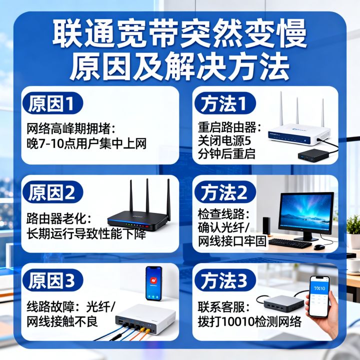 联通忽然网速特别慢怎么办,联通宽带突然变慢是什么原因? 联通忽然网速特别慢怎么办,联通宽带突然变慢是什么原因?