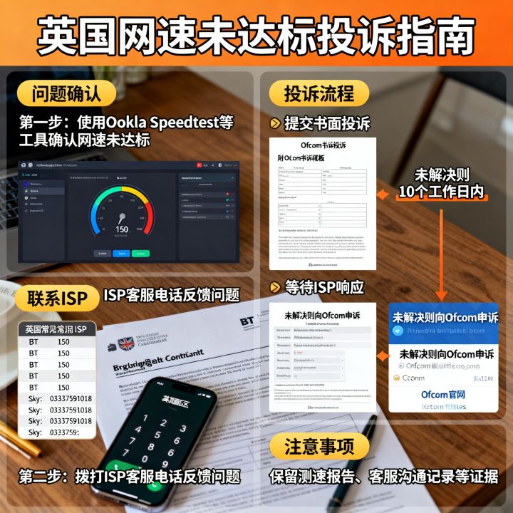 英国网速未达标怎么办，宽带速度不达标如何投诉，