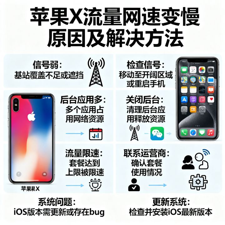 苹果x流量网速变慢怎么办,手机上网速度突然下降原因 苹果x流量网速变慢怎么办,手机上网速度突然下降原因
