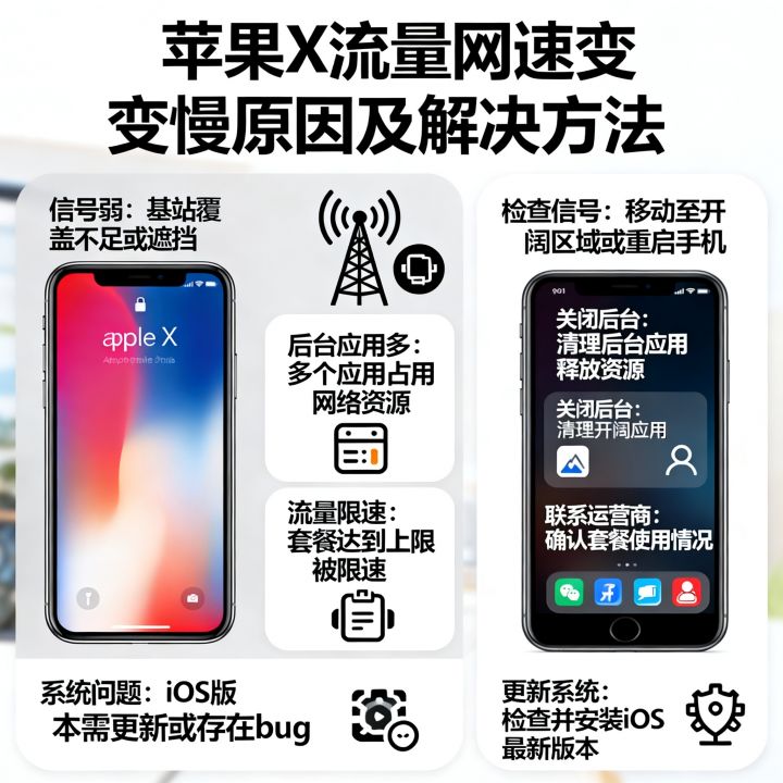 苹果x流量网速变慢怎么办,手机上网速度突然下降原因 苹果x流量网速变慢怎么办,手机上网速度突然下降原因