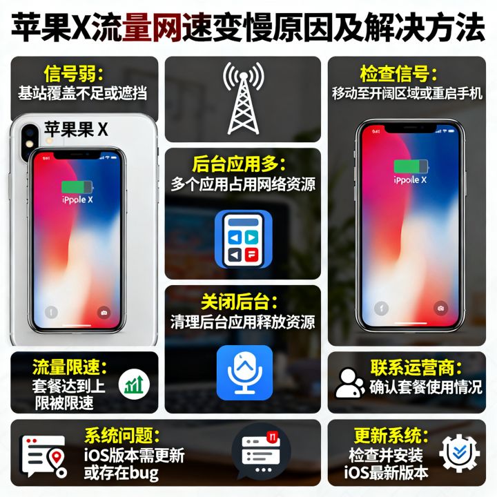 苹果x流量网速变慢怎么办,手机上网速度突然下降原因 苹果x流量网速变慢怎么办,手机上网速度突然下降原因