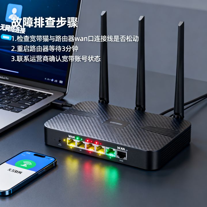 路由器wan灯一直闪没网怎么办，wlan接口指示灯闪烁但无法上网是什么原因