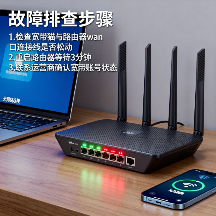 路由器wan灯一直闪没网怎么办，wlan接口指示灯闪烁但无法上网是什么原因