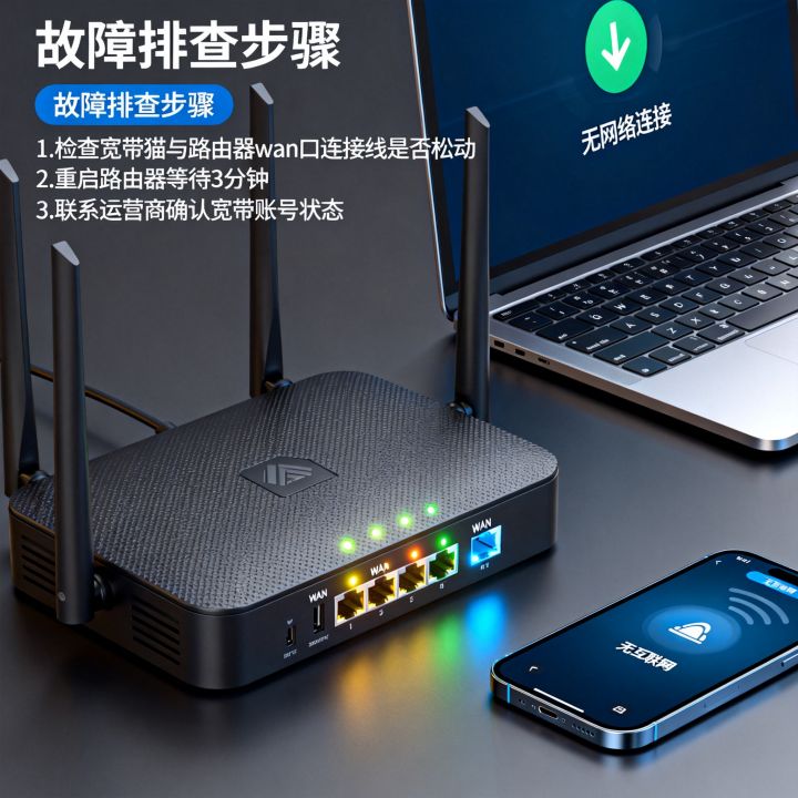 路由器wan灯一直闪没网怎么办，wlan接口指示灯闪烁但无法上网是什么原因