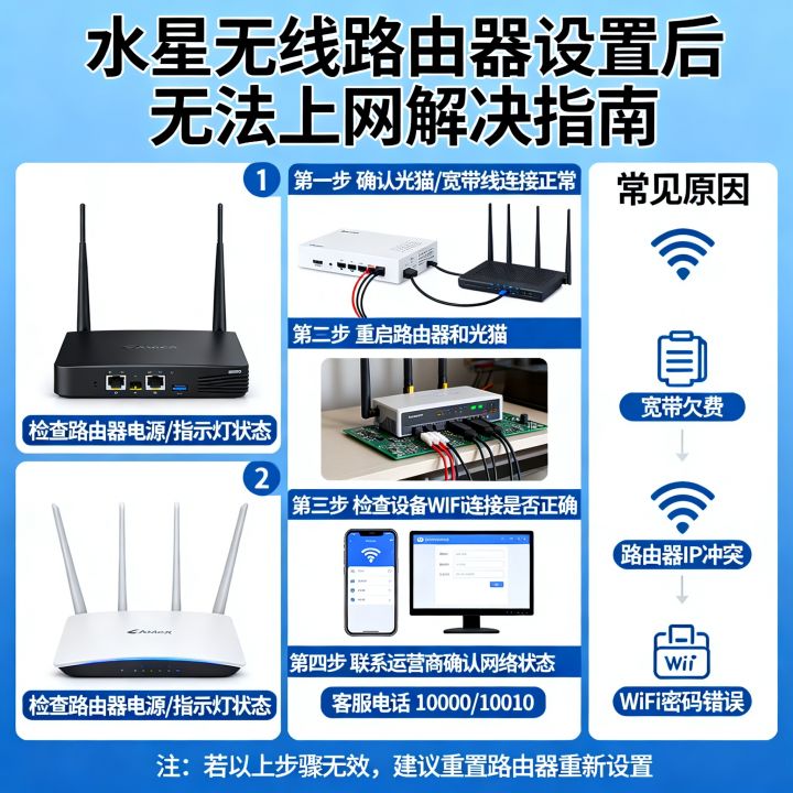水星无线路由器设置好了上不了网怎么办,为什么连不上? 水星无线路由器设置好了上不了网怎么办,为什么连不上?