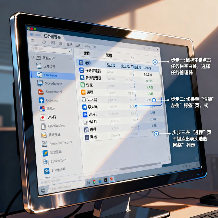 怎么查看应用网速占用，如何监测某个软件的网络速度