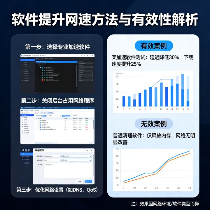 怎么让软件提升网速，软件加速网络有效吗？