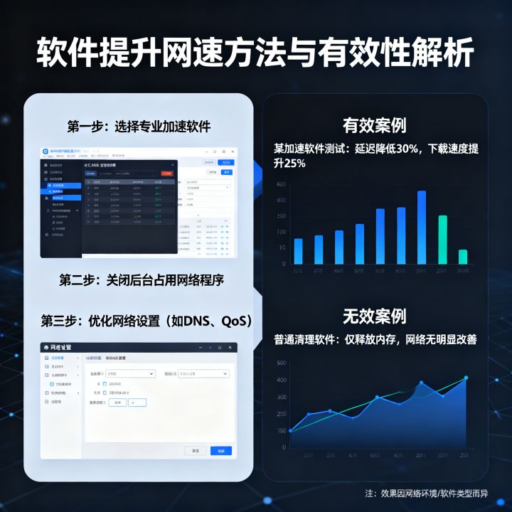 怎么让软件提升网速，软件加速网络有效吗？