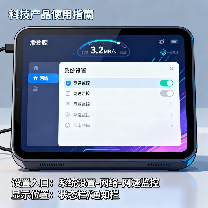 潘多拉怎么显示实时网速？网速监控功能在哪设置