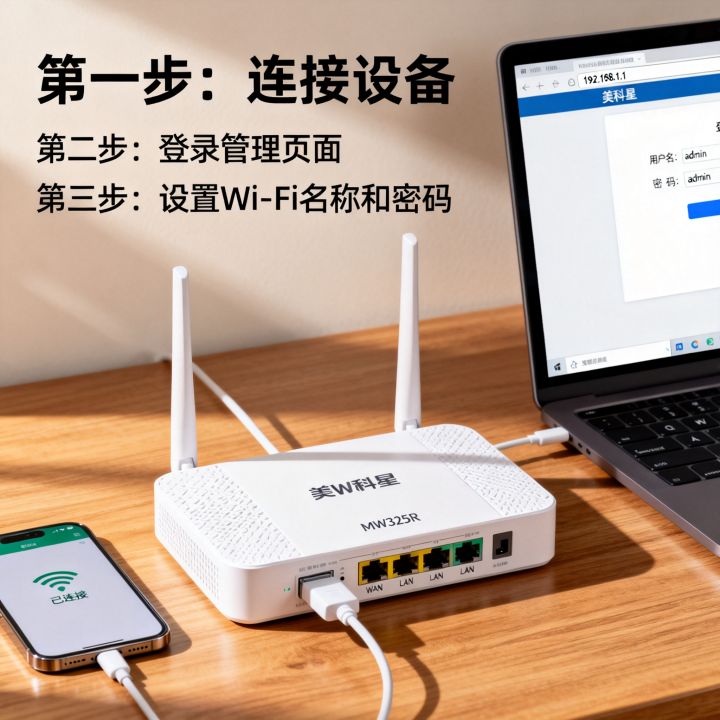 美科星路由器mw325r怎么设置？设置教程步骤详解