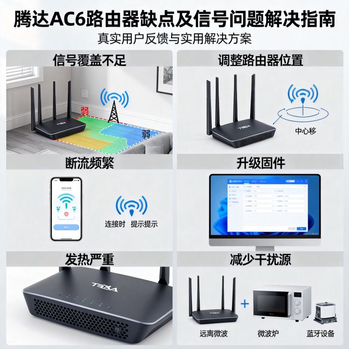 腾达ac6路由器有哪些缺点？信号差断流怎么解决