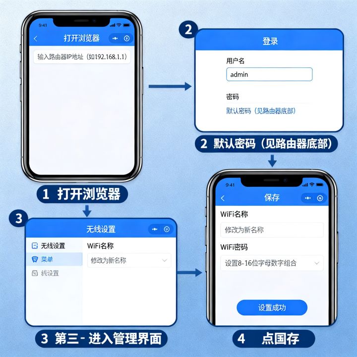 手机怎样登陆路由器？手机如何快速进入路由器管理界面，设置WiFi密码？