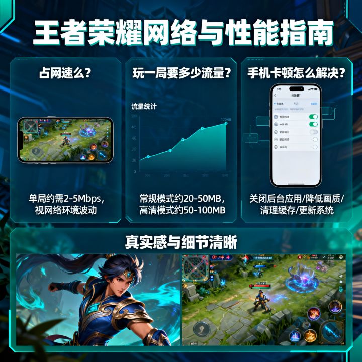 王者荣耀占网速么,玩一局要多少流量,手机卡顿怎么解决 王者荣耀占网速么,玩一局要多少流量,手机卡顿怎么解决
