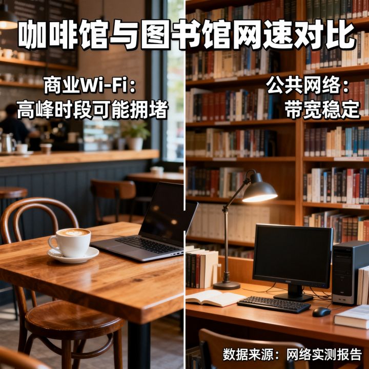 哪种地方网速快，咖啡馆和图书馆哪个上网更流畅？