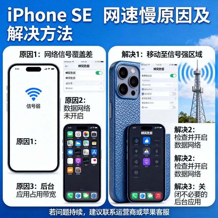 iPhone SE网速慢是什么原因？iPhone SE网速慢怎么解决