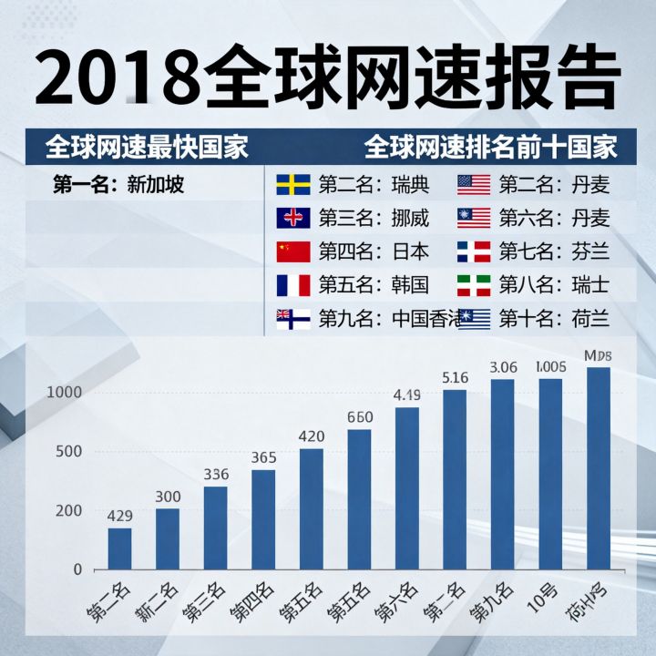 2018全球网速报告显示哪个国家网速最快?全球网速排名前十的国家有哪些 2018全球网速报告显示哪个国家网速最快?全球网速排名前十的国家有哪些