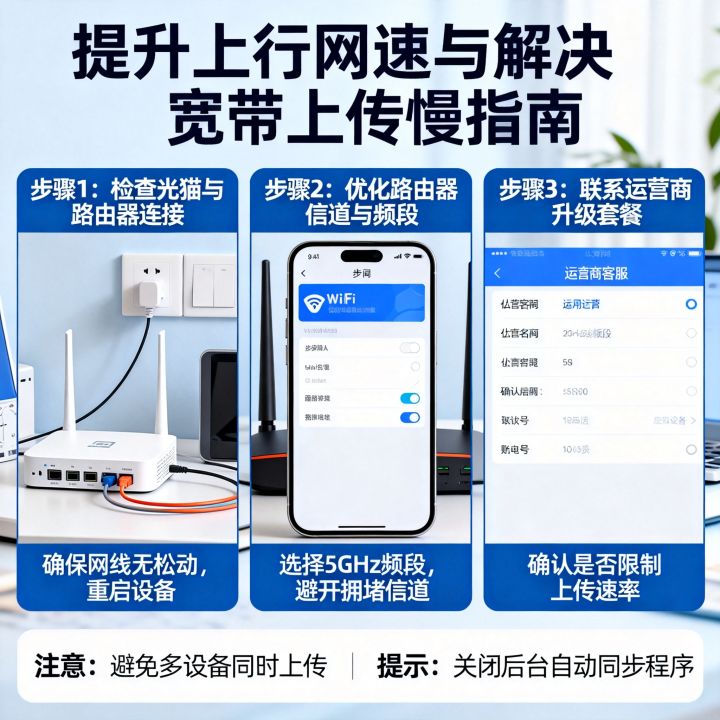 怎样提升上行网速，宽带上传速度慢怎么解决
