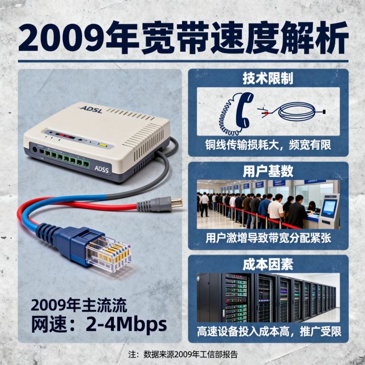 2009年网速是多少兆，当年宽带速度为什么那么慢