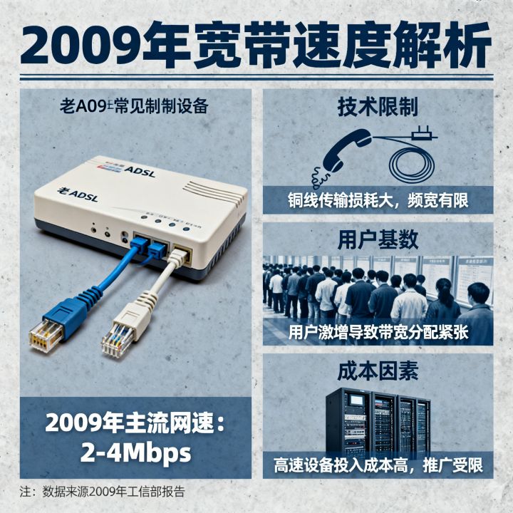 2009年网速是多少兆，当年宽带速度为什么那么慢