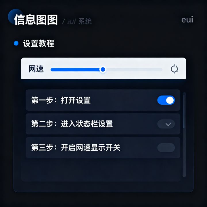 eui状态栏怎么显示网速？eui状态栏网速显示设置教程