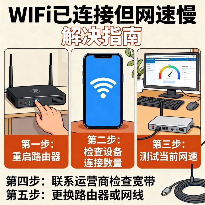 WiFi已连接但网速不好怎么办，WiFi已连接网速慢怎么解决？