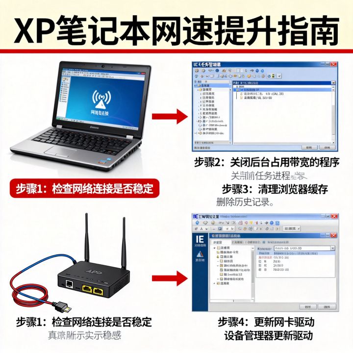 xp笔记本网速慢怎么办，xp笔记本网速怎么提升