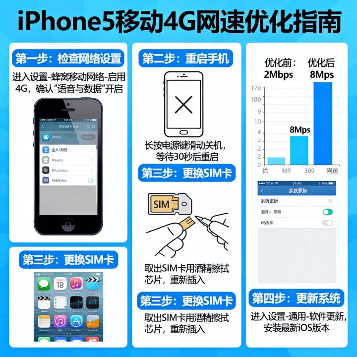 iPhone5移动网速慢怎么解决,iphone5移动4g网速太差如何优化? iPhone5移动网速慢怎么解决,iphone5移动4g网速太差如何优化?
