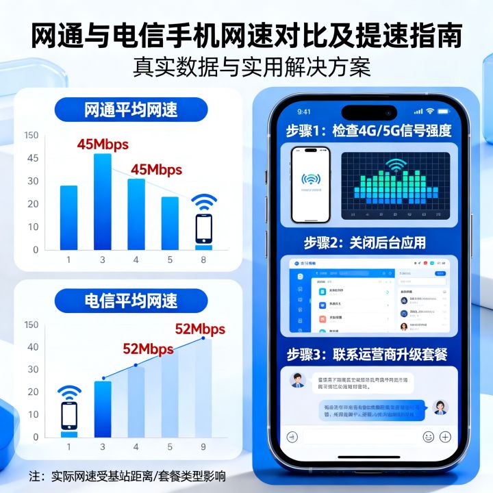 网通电信手机网速哪个快？手机网速慢怎么解决