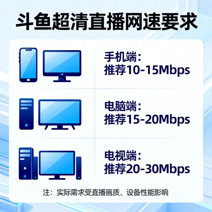 斗鱼超清需要多少网速，斗鱼超清网速要求多少兆