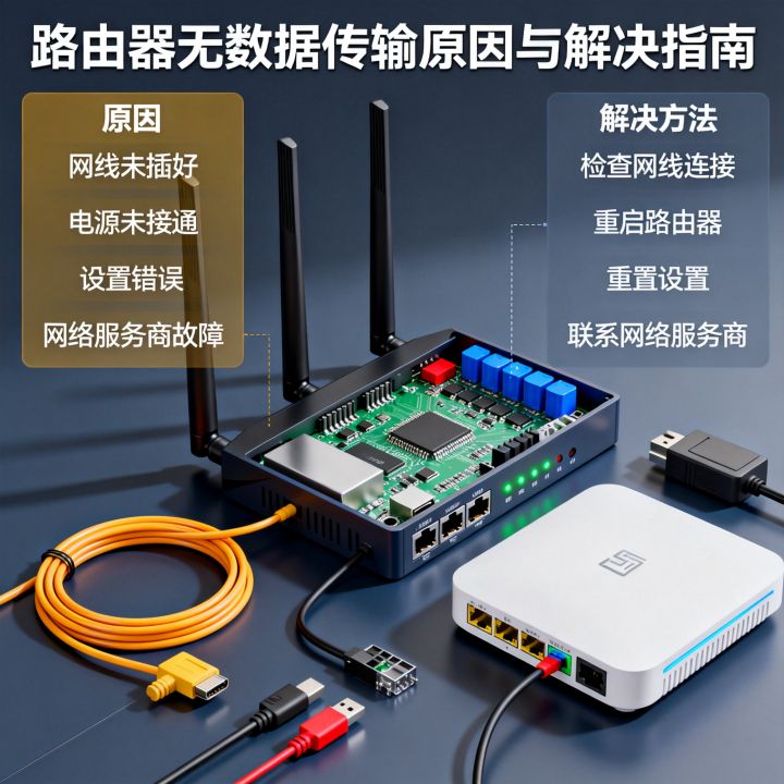 路由器没有数据传输是什么原因，路由器没有数据传输怎么解决？