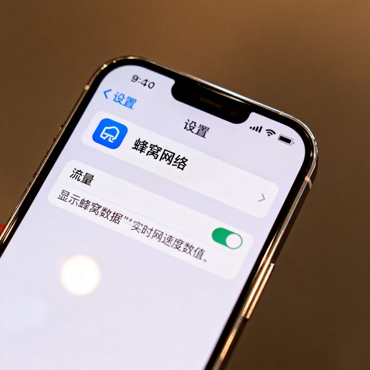 苹果哪里设置显示网速
