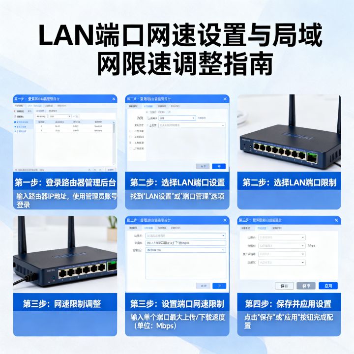 如何设置LAN端口网速，局域网网速限制怎么调？